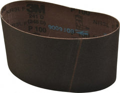 3M - 3-1/2" Wide x 15-1/2" OAL, 100 Grit, Aluminum Oxide Abrasive Belt - Apex Tool & Supply
