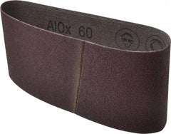 3M - 3-1/2" Wide x 15-1/2" OAL, 60 Grit, Aluminum Oxide Abrasive Belt - Aluminum Oxide, Medium, Coated, X Weighted Cloth Backing, Series 241D - Apex Tool & Supply