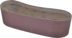 3M - 4" Wide x 36" OAL, 60 Grit, Aluminum Oxide Abrasive Belt - Aluminum Oxide, Medium, Coated, X Weighted Cloth Backing, Series 341D - Apex Tool & Supply