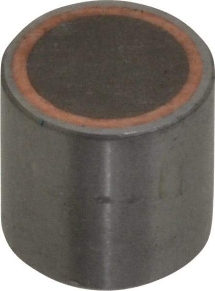 Mag-Mate - 10-32 Thread, 1/2" Diam, 1/2" High, 8 Lb Average Pull Force, Neodymium Rare Earth Pot Magnet - 0.15" Deep Tapped Hole, Steel Pot, Uninsulated - Apex Tool & Supply