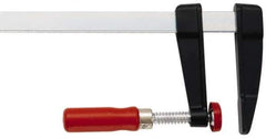 Bessey - 12" Capacity, 5-1/2" Throat Depth Steel Bar Clamp - 1,200 Lb Clamping Pressure, 16" OAL - Apex Tool & Supply