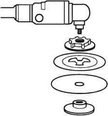 3M - Abrasive Disc Face Plate - 12,000 RPM - Apex Tool & Supply