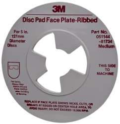 3M - Abrasive Disc Face Plate - 12,000 RPM - Apex Tool & Supply