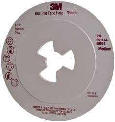 3M - Abrasive Disc Face Plate - 8,500 RPM - Apex Tool & Supply