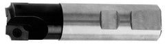 Cutting Tool Technologies - 0.09 to 0.09 Inch Cutting Radius, 3/4 Inch Cutter Diameter, 1 Style CV 12 Insert, 3/4 Inch Shank Diameter, Indexable Concave Radius Cutter - 4 Inch Overall Length, Through Coolant - Apex Tool & Supply