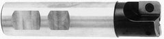 Cutting Tool Technologies - 0.007 to 0.06 Inch Cutting Radius, 3/4 Inch Cutter Diameter, 1 Style VX 12 Insert, 3/4 Inch Shank Diameter, Indexable Convex Radius Cutter - 4 Inch Overall Length, Through Coolant - Apex Tool & Supply