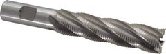 Interstate - 7/8" Diam, Fine Pitch, 3-1/2" LOC, 5 Flute Cobalt Roughing Square End Mill - Uncoated, 5-5/8" OAL, 3/4" Shank Diam, Single End - Apex Tool & Supply