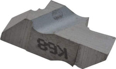 Kennametal - 2094NG Grade K68, 2.39mm Cutting Width Carbide Grooving Insert - 2.79mm Max Depth of Cut, Left Hand, 0.19mm Corner Radius, Uncoated - Apex Tool & Supply
