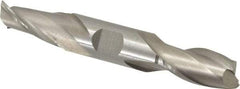 Interstate - 11/16", 1-5/16" LOC, 3/4" Shank Diam, 5" OAL, 2 Flute, Cobalt Square End Mill - Double End, Uncoated, Spiral Flute, Centercutting, Right Hand Cut, Right Hand Flute - Apex Tool & Supply