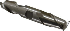 Interstate - 1", 1-5/8" LOC, 1" Shank Diam, 5-7/8" OAL, 2 Flute, Cobalt Square End Mill - Double End, Uncoated, Spiral Flute, Centercutting, Right Hand Cut, Right Hand Flute - Apex Tool & Supply