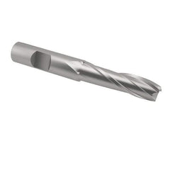 Interstate - 5/8", 2" LOC, 5/8" Shank Diam, 4-1/8" OAL, 2 Flute, Cobalt Square End Mill - Single End, Uncoated, Spiral Flute, Centercutting, Right Hand Cut, Right Hand Flute - Apex Tool & Supply