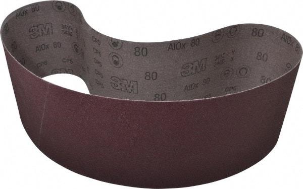 3M - 1/2" Wide x 18" OAL, 45 Trizact Grit, Aluminum Oxide Abrasive Belt - Aluminum Oxide, Extra Fine, Coated, X Weighted Cloth Backing, Series 237AA - Apex Tool & Supply