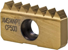 Seco - 14 TPI, Internal/External Thread, NPT Standard, 13XMS CP500 Grade Thread Mill Insert - Carbide, TiAlN/TiN Coating - Apex Tool & Supply