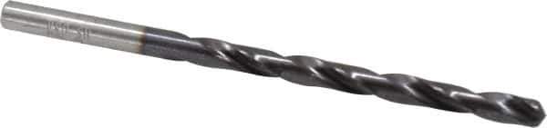 Chicago-Latrobe - #10 135° High Speed Steel Jobber Drill - TiAlN Finish, Right Hand Cut, Spiral Flute, Straight Shank, 3-5/8" OAL, Split Point - Apex Tool & Supply