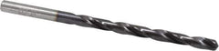 Chicago-Latrobe - #10 135° High Speed Steel Jobber Drill - TiAlN Finish, Right Hand Cut, Spiral Flute, Straight Shank, 3-5/8" OAL, Split Point - Apex Tool & Supply