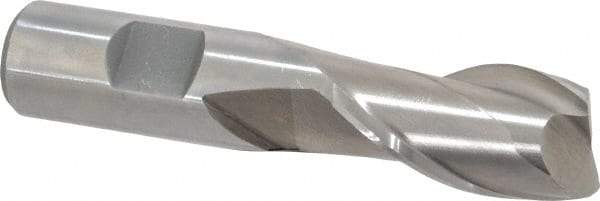 Interstate - 13/16", 1-1/2" LOC, 3/4" Shank Diam, 3-3/4" OAL, 2 Flute, Cobalt Square End Mill - Single End, Uncoated, Spiral Flute, Centercutting, Right Hand Cut, Right Hand Flute - Apex Tool & Supply