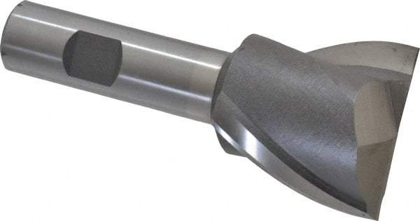 Interstate - 1-3/4", 1-5/8" LOC, 3/4" Shank Diam, 4-1/8" OAL, 2 Flute, Cobalt Square End Mill - Single End, Uncoated, Spiral Flute, Centercutting, Right Hand Cut, Right Hand Flute - Apex Tool & Supply