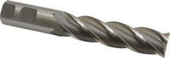 Interstate - 1", 4" LOC, 1" Shank Diam, 6-1/2" OAL, 4 Flute, Cobalt Square End Mill - Single End, Uncoated, Spiral Flute, 30° Helix, Centercutting, Right Hand Cut, Right Hand Flute - Apex Tool & Supply