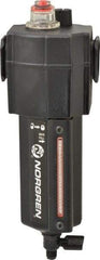 Norgren - 3/4" NPT, 250 Max psi Standard Micro Fog Lubricator - Metal Bowl with Sight Glass, Aluminum Body, 138 CFM, 175°F Max Temp, 3.15" Wide x 9.07" High - Apex Tool & Supply