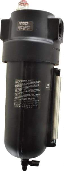 Norgren - 1 NPT Port, 250 Max psi, Heavy-Duty Lubricator - Metal Bowl with Sight Glass, Aluminum Body, 275 CFM, 175°F Max, 4-1/2" Wide x 12.43" High - Apex Tool & Supply