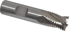 Interstate - 5/8" Diam, Coarse Pitch, 3/4" LOC, 4 Flute Cobalt Roughing Square End Mill - Uncoated, 2-7/8" OAL, 5/8" Shank Diam, Single End - Apex Tool & Supply