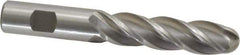 Interstate - 3/4" Diam, 3" LOC, 4 Flute High Speed Steel Ball End Mill - Uncoated, Single End, 5-1/4" OAL, 3/4" Shank Diam, Spiral Flute - Apex Tool & Supply