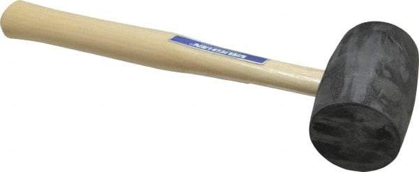 Vaughan Bushnell - 1-1/4 Lb Head Rubber Mallet - 10-5/8" OAL, Wood Handle - Apex Tool & Supply
