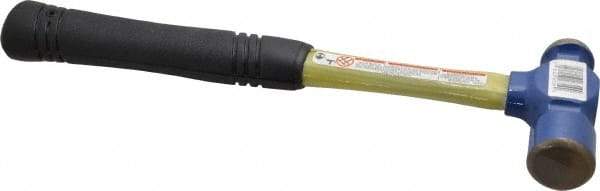 Vaughan Bushnell - 1 Lb Head Ball Pein Hammer - Fiberglass Handle, 12" OAL, Fiberglass with Cushion Grip - Apex Tool & Supply