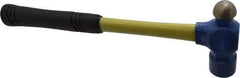 Vaughan Bushnell - 1-1/2 Lb Head Ball Pein Hammer - Fiberglass Handle, 15" OAL, Fiberglass with Cushion Grip - Apex Tool & Supply