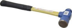 Vaughan Bushnell - 2 Lb Head Ball Pein Hammer - Fiberglass Handle, 15" OAL, Fiberglass with Cushion Grip - Apex Tool & Supply