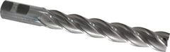 Interstate - 1", 6" LOC, 1" Shank Diam, 8-1/2" OAL, 4 Flute, High Speed Steel Square End Mill - Single End, Uncoated, Spiral Flute, 30° Helix, Centercutting, Right Hand Cut, Right Hand Flute - Apex Tool & Supply
