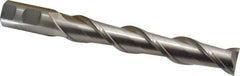 Interstate - 1", 6" LOC, 1" Shank Diam, 8-1/2" OAL, 2 Flute, High Speed Steel Square End Mill - Single End, Uncoated, Spiral Flute, 37° Helix, Centercutting, Right Hand Cut, Right Hand Flute - Apex Tool & Supply