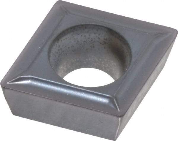 Kennametal - CPMT32.51 LF Grade KC5025 Carbide Turning Insert - TiAlN Finish, 80° Diamond, 3/8" Inscr Circle, 5/32" Thick, 1/64" Corner Radius - Apex Tool & Supply