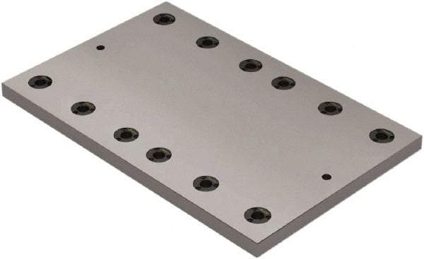 Jergens - 25" Long x 16" Wide Steel Fixture Plate - 1.13" Plate Thickness - Apex Tool & Supply