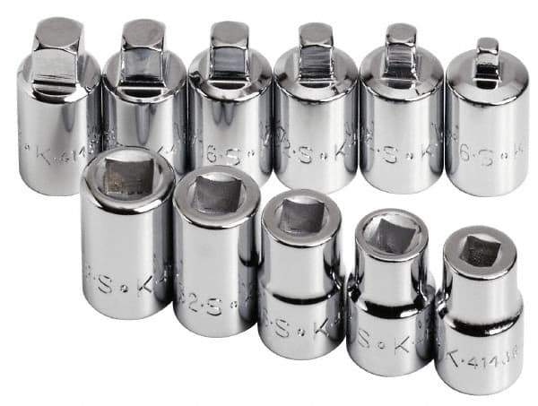SK - 11 Piece 3/8" Drive Socket Set - 4 Points, 3/16" to 3/8" Range, Inch Measurement Standard - Apex Tool & Supply