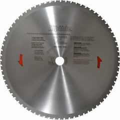 Porter-Cable - 14" Diam, 1" Arbor Hole Diam, 72 Tooth Wet & Dry Cut Saw Blade - Carbide-Tipped, Cutoff Action, Standard Round Arbor - Apex Tool & Supply