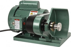 Burr King - 6" Wheel Diam x 1 & 2" Wheel Width, 3/4 hp Deburring/Polishing Grinder - 5/8" Arbor Hole Diam, 1 Phase, 120 Volts - Apex Tool & Supply
