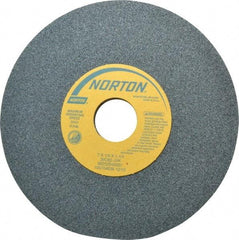 Norton - 7" Diam x 1-1/4" Hole x 1/4" Thick, J Hardness, 80 Grit Surface Grinding Wheel - Silicon Carbide, Type 1, Medium Grade, 3,600 Max RPM, Vitrified Bond, No Recess - Apex Tool & Supply