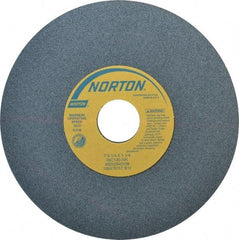 Norton - 7" Diam x 1-1/4" Hole x 1/4" Thick, I Hardness, 100 Grit Surface Grinding Wheel - Silicon Carbide, Type 1, Fine Grade, 3,600 Max RPM, Vitrified Bond, No Recess - Apex Tool & Supply