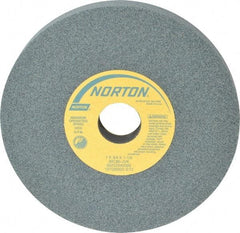 Norton - 7" Diam x 1-1/4" Hole x 3/4" Thick, J Hardness, 80 Grit Surface Grinding Wheel - Silicon Carbide, Type 1, Medium Grade, 3,600 Max RPM, Vitrified Bond, No Recess - Apex Tool & Supply