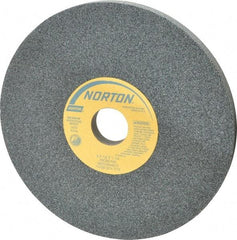 Norton - 8" Diam x 1-1/4" Hole x 1/2" Thick, I Hardness, 60 Grit Surface Grinding Wheel - Silicon Carbide, Type 1, Medium Grade, 3,600 Max RPM, Vitrified Bond, No Recess - Apex Tool & Supply