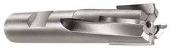 Made in USA - 1-1/2", 1-1/2" LOC, 1-1/4" Shank Diam, 4-1/2" OAL, 4 Flute, Carbide-Tipped Square End Mill - Single End, Uncoated, Spiral Flute, 6° Helix, Right Hand Cut, Right Hand Flute - Apex Tool & Supply