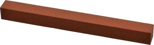 Norton - 6" Long x 5/8" Wide x 5/8" Thick, Aluminum Oxide Sharpening Stone - Square, Fine Grade - Apex Tool & Supply