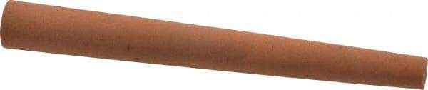 Norton - 4" Long x 1/2" Diam x 1/4" Thick, Aluminum Oxide Sharpening Stone - Round Tapered, Fine Grade - Apex Tool & Supply