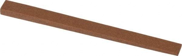 Norton - 4" Long x 5/16" Wide x 1/8" Thick, Aluminum Oxide Sharpening Stone - Taper, Medium Grade - Apex Tool & Supply