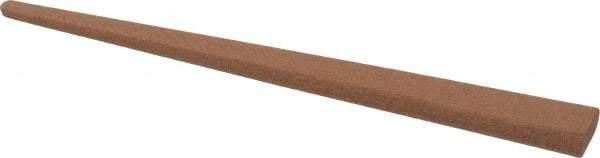 Norton - 4" Long x 3/8" Wide x 1/8" Thick, Aluminum Oxide Sharpening Stone - Taper, Medium Grade - Apex Tool & Supply