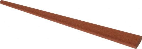Norton - 4" Long x 3/8" Wide x 1/8" Thick, Aluminum Oxide Sharpening Stone - Taper, Fine Grade - Apex Tool & Supply
