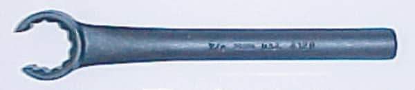 Martin Tools - 15/16", Chrome Finish, Open End Flare Nut Wrench - 12 Points, 7-13/16" OAL, Steel, Single End Head - Apex Tool & Supply