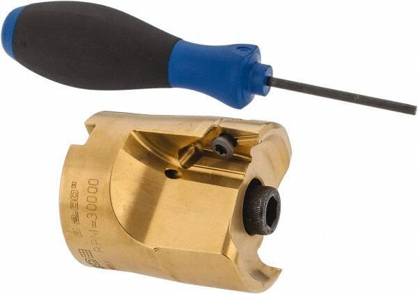 Seco - 2" Cut Diam, 0.394" Max Depth, 3/4" Arbor Hole, 2 Inserts, VPGX 2206..E.-E10 Insert Style, Indexable Copy Face Mill - R220.97 Cutter Style, 30,000 Max RPM, 2-1/4 High, Through Coolant, Series R220.97 - Apex Tool & Supply