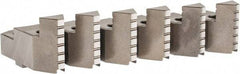 Buck Chuck Company - 8" Max Chuck Diam Compatibility, Steel Tongue & Groove Hard Lathe Top Jaws - 2" High - Apex Tool & Supply